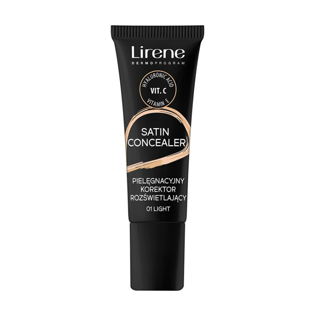 Освітлювальний консилер для обличчя Lirene Satin Concealer Care Illuminating Concealer 01 Light, 10 мл