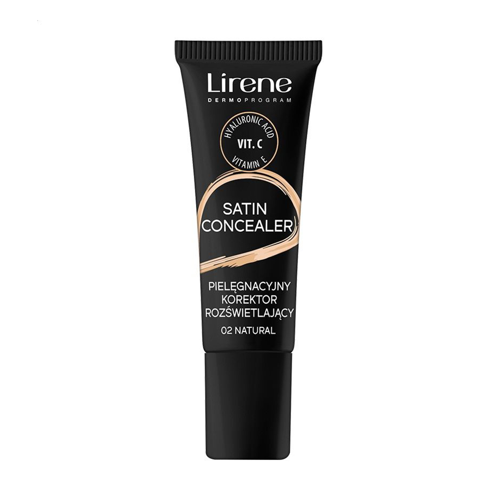 Освітлювальний консилер для обличчя Lirene Satin Concealer Care Illuminating Concealer 02 Natural, 10 мл